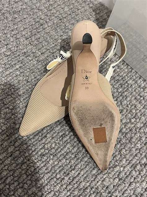 dior sling back nude|Dior slingbacks .